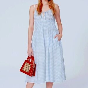 Tory Burch Gingham Plaid Print Summer Dress 💙